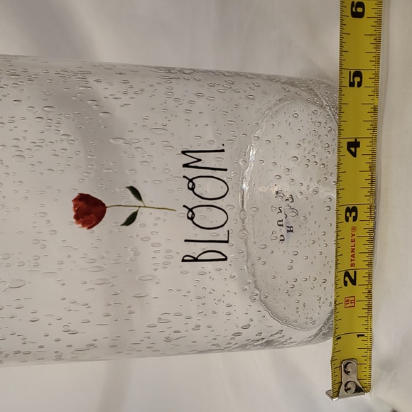 Rae Dunn Vase Hurricane Bubble Glass Clear Vase Farmhouse Style Valentines Decor - Picture 7 of 7